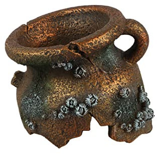 Aqua Della, Amphore Cou brisé M - 16 x 13 x 13,8 cm Multicolore, pour Poissons