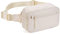 Telena Bauchtasche Damen Gürteltasche Herren, Sport Mode Hüfttaschen Frauen Brustbeutel Klein Umhängetasche Canvas Crossbody Bag mit verstellbarem Riemen,Beige