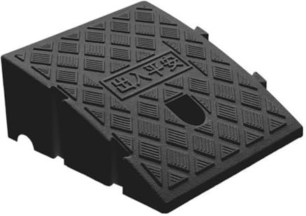 BUKBAG Türschwellenrampe Bordsteinrampe, Rollstuhlrampe, Rampe Rollstuhl Rampe Auto, Schwellenrampe, Rampe Türschwelle, Türschwellenrampen, 25cm Längen 11cm Black