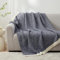 Snuggle Sac Ultra Soft Navy Blankets, Cozy Warm Knitted Bedding Throw for Couch, Sofa, Bed, Travel, Throw/Single Size, 127x153cm, Navy Blue