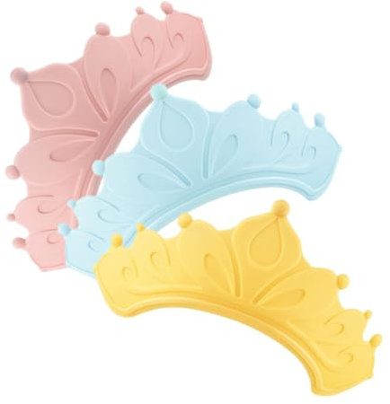 Beaupretty 3 Pz cuffia per shampoo per bambini scudo per lavare i per bambini cuffia da doccia per con ombrelli scudo anti-acqua per ia per shampoo in gomma