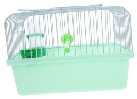 ORFOFE Portable Bird Carrier Mit Wasser Und Futterbox Geräumiger Metall-vogelkäfig Für Komfortable Tragbarer Vogelkasten Für Papageien Und Kleine Vögel Standstange Zufällig