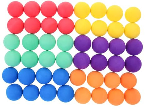 HOLIDYOYO Small Sponge Balls for Indoor Outdoor Toss Game Birthday Party Favors and Bag Fillers for Boy Girl Play