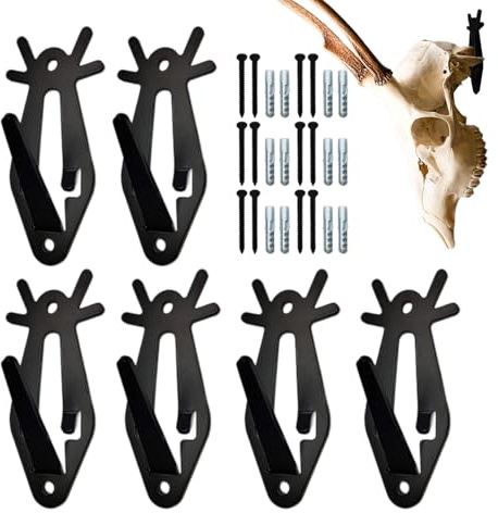 BommFu Porte-trophée de cerf | Lot de 6 Supports pour Trophées Naturalisés - Présentoir décoratif de taxidermie pour salle de chasse et décoration intérieure