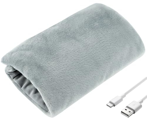 Wxeadu Scaldamani Elettrico Portatile, Doppio Lato Grafene Scalda Mani Ricaricabili, Scaldamani USB con Spegnimento Automatico, Scalda Mani Elettrico, Scaldamanis Ricaricabile Morbido per Uomo Donna