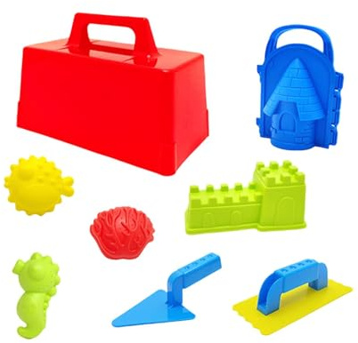 harayaa 8Pcs Snow Toys Snow Brick Maker Igloo Fort Block Form Beach Sand Toys Set