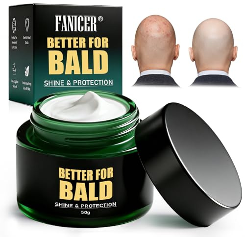 50ml Crema Cuidado Calva, Crema Cuidado del Cuero Cabelludo, Cremas Después Afeitado, Hidratante y Nutritiva, para Hombres Después del Afeitado Personas Calvas