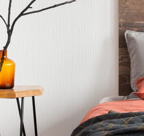 Superfresco Paintable Mercer White Durable Heavy Duty Wallpaper