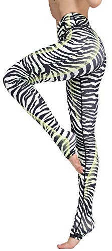 Flyily Snygga sportleggings med tryck för kvinnor, sportbyxor, träningsbyxor, yoga-leggings, träningsbyxor för kvinnor