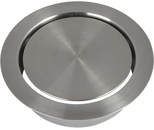 LAMP Clapet d'injection rond en acier inoxydable pour collecteur de déchets Ø 136 mm