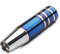 Auto Schaltknauf Schalthebel, Universal 13cm Aluminium Automobil Truck Motorsport Manueller Stick Schaltknauf mit 3 Adaptern 8mm/10mm/12mm (Splitter Blau)
