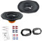 Alpine Auto Lautsprecher 15x23 cm SXE 6925S 360W 6x9 2 Wege Koax für BMW 3er Coupe (E36) 1992-1999