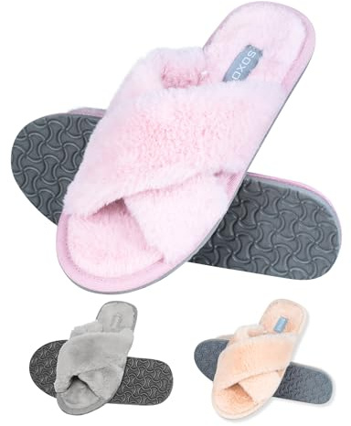 soxo Zapatillas Mujer Casa Verano - Pantuflas Felpa 35-40