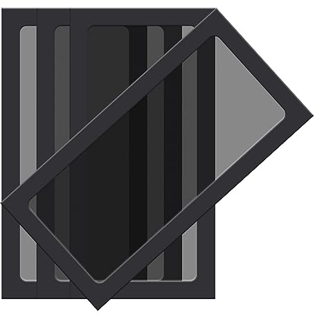 BRIEFCEC Magnetiskt dammfilter 240 mm nät magnetisk ram ultrafin datorfodral fläkt dammsäkert filter skyddsgrillar 80 nät nylonfilter för PC strömmodem routrar (NYLON, 4-pack, svart)