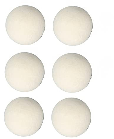 Palla di Lana, Palline per Asciugatrice in Lana Deumidificare Adsorbire le impurità Ad Alta densità Ridurre l'elettricità Statica 6 Pezzi Buone Prestazioni di Trazione Eliminare l'odore per (4 cm)