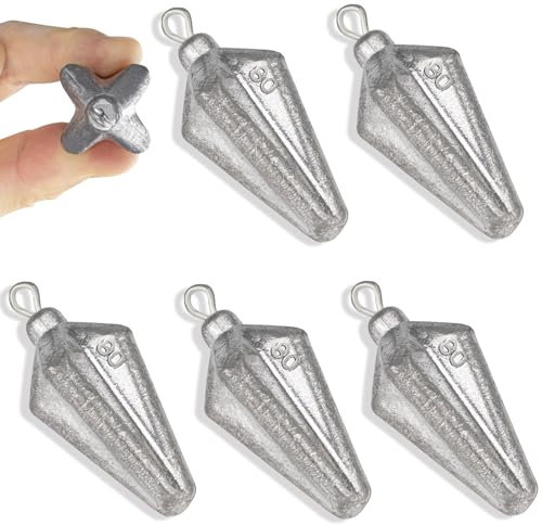 THKFISH Angelblei Set, Laufblei Angeln Set für Salzwasser, Dropshot Blei Set zum Brandungsangeln, Blei Angeln 2-5oz