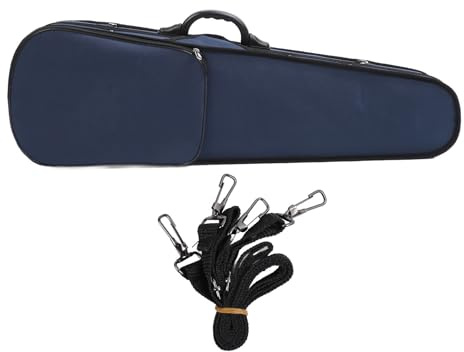 Custodia Rigida per Violino Custodia Rigida Professionale per Violino per Triangolare Oversize in Tessuto Oxford con Misuratore di umidità
