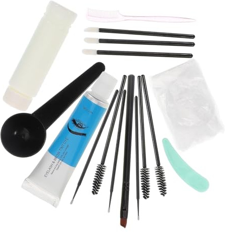 Healvian Kit Cejas Completo Gel Oscuro Larga Duración Jabón Con Cepillo Kit De Coloración