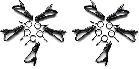 Rudiaoa 5pcs Microphone Clip Fer À Cravate Clip Clips Colliers Revers Accessoires Microphone
