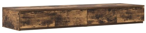 vidaXL Sänglådor Rökt ek 120 x 36,5 x 16,5 cm Konstruerat trä