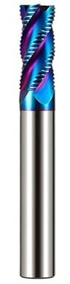 Fresa de desbaste carburo sólido HRC65, 4 flautas, vástago 3-20 mm, CNC, for mecanizado metal, 1 unidad(18.0X45X18DX100L)