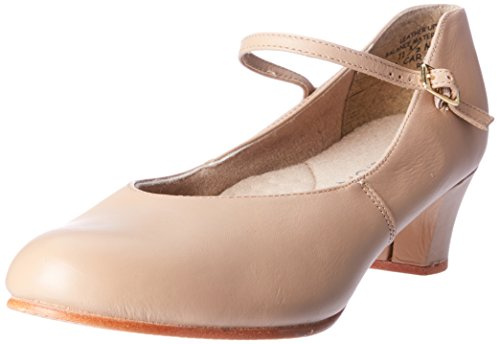 Capezio womens Jr. Footlight Character dance shoes, Caramel, 8 Wide US