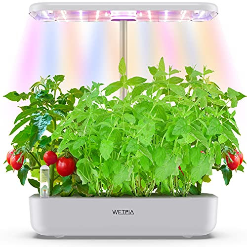 12 Pods Indoor Intelligent Garden Kit,Hydroponics Growing System with Adjustable LED Grow Lights,Smart Kitchen Herb Indoor Planter Germination Kit,Automatic Timer Two Modes Herb Garden Starter Kit
