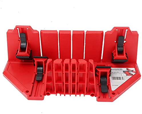 Kadimendium Multi function Miter Saw Box Cabinet Case 22 . 5/45/90 Degree Wood Gypsum Cutting Tool Mitre Box Hand Mitre Box for Accurate Cutting