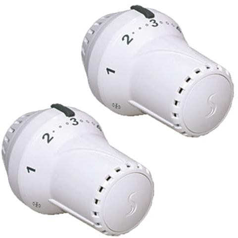 2X Cosmo Thermostatkopf o.Nullstellung f.Gewinde M30x1,5 Heimeier,MNG, ..CTON