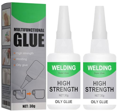 2 PCS Super Glue - Super Glue All Purpose, Superglue High Strength Oily Welding Glue for Metal, Ceramics, and Wood - Super Strong, Quick Drying, and Multi-Functional, Universal Adhesive Solution