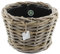 Klocke Dekorationsbedarf Rattan Pflanzkorb/Pflanzgefäß/Terassenkübel mit Einsatz (⌀ D 24 cm H 18 cm)
