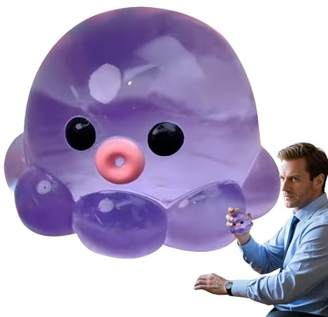 Bläckfisk leksak - känsliga poppande ljud bläckfisk leksak, säkert material squishy leksaker | Lugnande mjuk boll för utmärkelser för studenter mental hälsa resor skola klassrum Adul