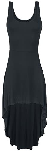 Gothicana by EMP Damen schwarzes Vokuhila Kleid S