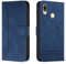 Lihondar Compatible with Huawei Honor 8X Case, PU Leather Folio Wallet Protective Flip Cover with Card Holder Magnetic Closure Kickstand [TPU Shockproof] Phone Case Cover for Huawei Honor 8X (Blue)
