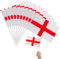 BURGEON Klein England Flagge,15pcs England Fahne 21x14 cm Em 2024 Deko, Mini Englisch Handgehaltene Flaggen mit 30cm Weißem Pole für Fußball EM WM Euro Olympische Hausgarten Party Bar Deko