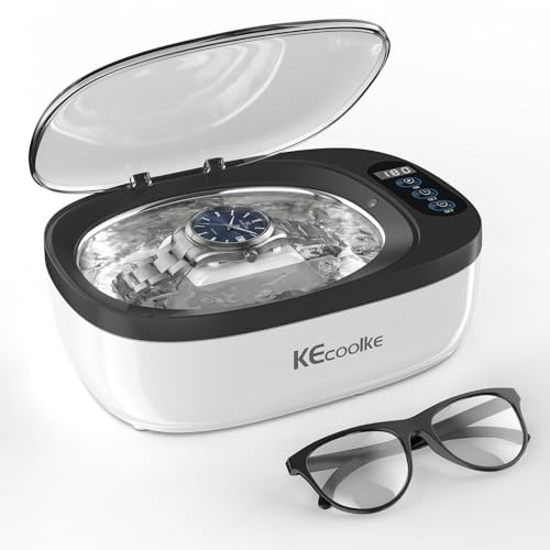 KECOOLKE Nettoyeur Ultrasons 750 ml Nettoyage en Profondeur pour Lunettes