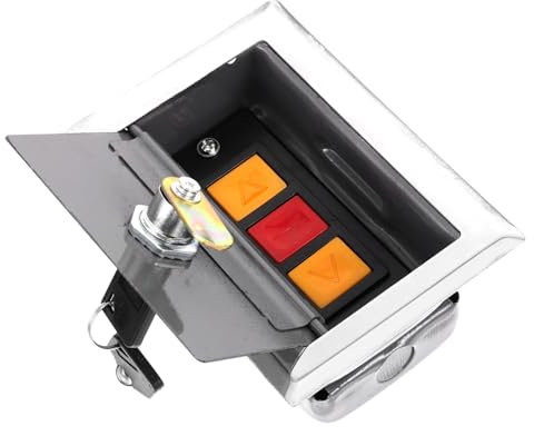 DIYEAH Shutter Door Push Button Box Momentary Remote Control for Garage Lift Doors and Electric Roller Shutters Durable Design with Hidden Lock for Easy