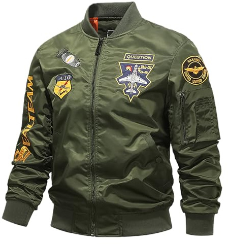 Blouson Homme Léger pour Printemps Été, Veste d'extérieur Tactique Homme Coupe-Vent Coton Coupe Thin Jacket Casual, Blouson d'automne, Vestes de Randonnée, Veste de Baseball avec Poches Zippées