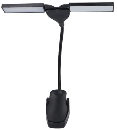 MOPFOL 28 LED Clip On Music Stand Light - 3 Brightness Adjustable,USB/Battery Powered Portable Music Stand and Piano Light for Musicians Reading