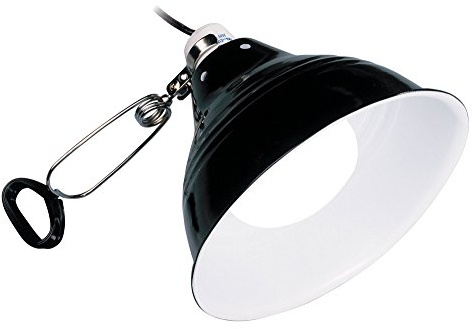 Exo Terra Glow Light, klämlampa i porslin och ljusreflektor, för lampor upp till 150 W, diameter 21 cm