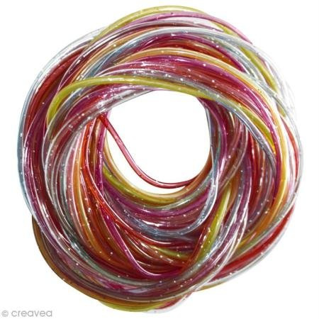 Perles & Co Surtido de hilos scoubidou lentejuelas x12