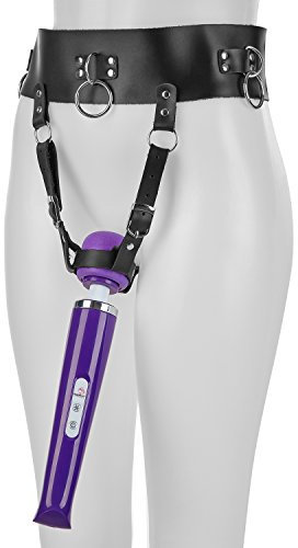 Marielove Cintura BDSM in ecopelle per fissaggio di vibratori Magic Wand per bondage e sesso estremo