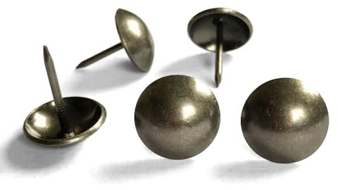 Upholstery Tacks 16mmx20mm Vintage Smoke Black Plated Decorative Nails,Sofa Nails,Upholstery Tacks,Headboard Tacks,Pin,Thrum Nails,Hobnails,DIY Furniture Accessory (135, 16mmx20mm)
