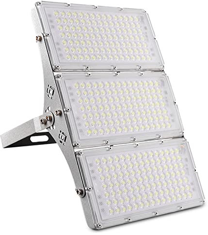 Bellanny LED Strahler Außen 300W 30000LM Fluter Flutlichter, 6500K Kaltweiß Scheinwerfer, IP65 Wasserdicht Außenstrahler, 180° Verstellbarer Halter Wandleuchte für Garten Garage Hof Veranda Sportplatz