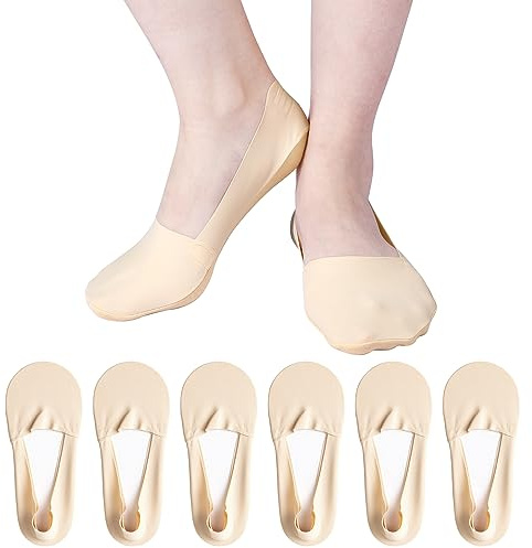 TAGVO 6 Paia di Calzini Invisibili da Donna, Corti Bassa Salvapiede Calzini Invisibili &Taglia Arbitrariamente, Morbidi e Traspiranti Calze Barca Casual,Mocassini Sneakers Appartamenti Scarpe da Barca