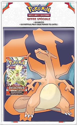 Pokémon Portfolio Plus Booster Pack - Scarlet and Purple - Obsidian Flames (EV03) - Slumpmässig modell - brädspel - Kortspel - Samlarkort - Svensk version