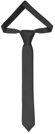 Ladeheid Corbata para niños para chicos - Aspecto elegante mate, Pre-atada con cierre autoadherente, Perfecta para ocasiones especiales - Corbata de clip estilosa TKM (31cm x 4cm, Negro)