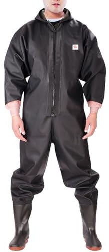 Wansiman Fishing Waders With Rain Hat Gloves,Crosswater Waders With Boots Wellies,Wading Pants,Waterproof,Breathable,Unisex,Full Body,for Men Women,for Fly Coarse Sea Fishing,Farming,Hunting