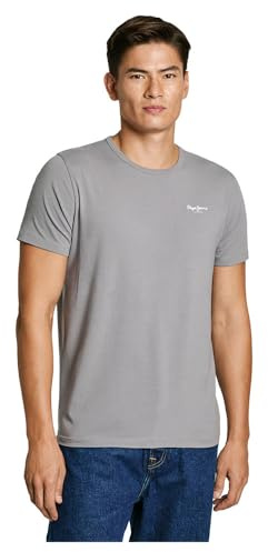 Pepe Jeans Original Basic 3N T-Shirt pour Homme, Gris (Gris Industriel), S, Gris (Gris Industriel), S