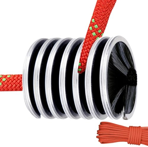 Limpiador de cuerda de escalada, cepillo para cuerda de escalada - Cepillo para cuerda de limpieza de espeleología, herramienta para lavar el cable de cepillo para escalada en roca, robusto para el